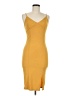 Forever 21 Solid Yellow Cocktail Dress Size M - photo 1