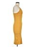 Forever 21 Solid Yellow Cocktail Dress Size M - photo 4