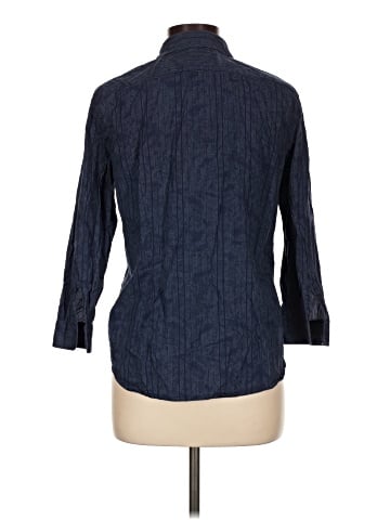 Lauren by Ralph Lauren 3/4 Sleeve Button-Down Shirt (view 2)