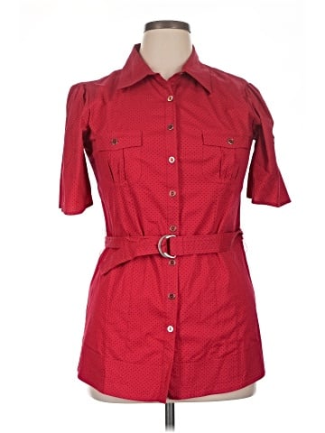 FANG 3/4 Sleeve Button-Down Shirt (view 1)