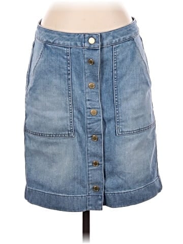 White House Black Market Denim Skirt (view 1)