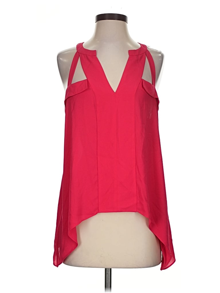 Pre-owned Bcbgmaxazria Sleeveless Blouse In Red