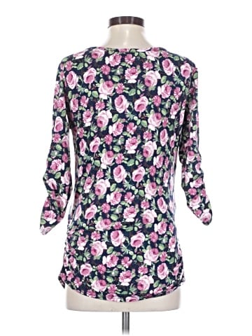 Due Time Maternity 3/4 Sleeve Blouse (view 2)