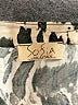 SOFIA Animal Print Silver 3/4 Sleeve Blouse Size S (estimated) - photo 7