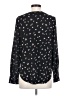 Ann Taylor Floral Black Long Sleeve Blouse Size S - photo 2