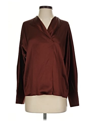 Vince. 3/4 Sleeve Silk Top (view 1)