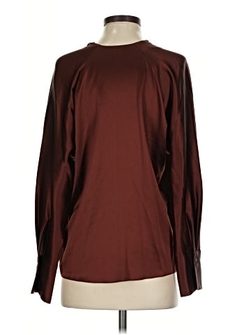 Vince. 3/4 Sleeve Silk Top (view 2)
