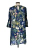 Zara Basic Print Blue Casual Dress Size L - photo 2