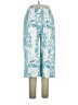 Unbranded Tropical Floral White Blue Casual Pants Size XL - photo 1