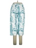 Unbranded Tropical Floral White Blue Casual Pants Size XL - photo 2