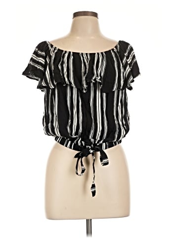 Hem & Thread Short Sleeve Blouse (view 1)