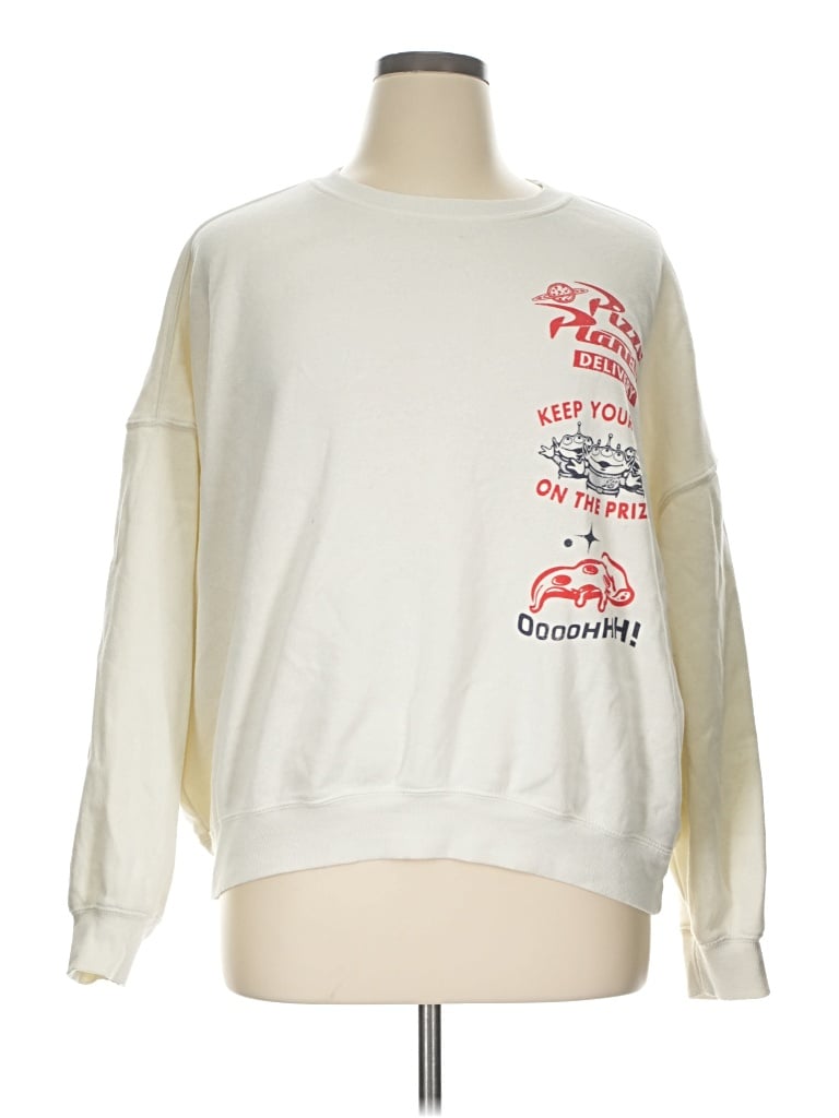 Pre-owned Disney Sweatshirt In White