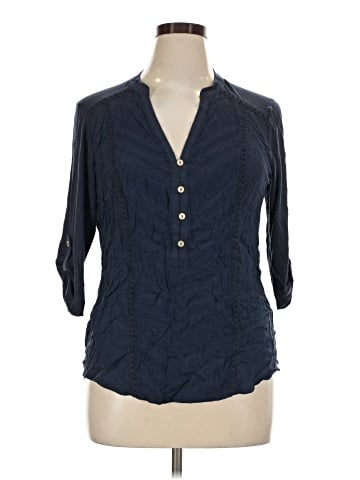 Democracy 3/4 Sleeve Blouse (view 1)