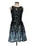 Assorted Brands 100% Polyester Stars Black Cocktail Dress Size S - photo 1