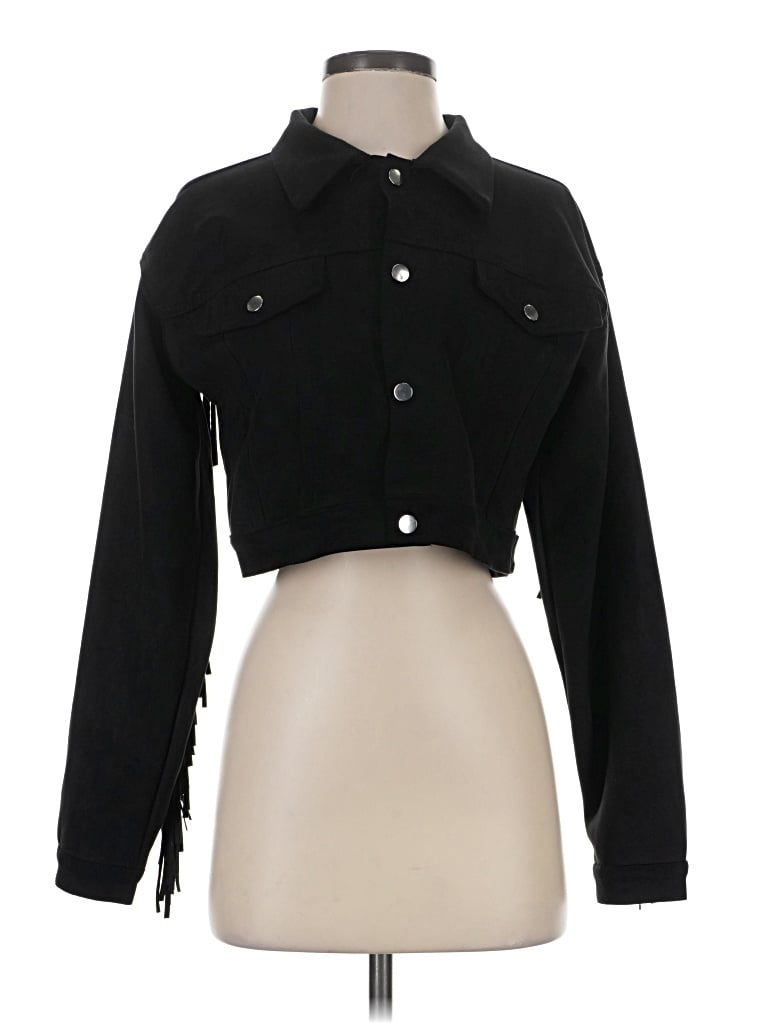 Pre-owned Blue B Jacket In Black