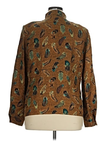 Carlisle Long Sleeve Silk Top (view 2)