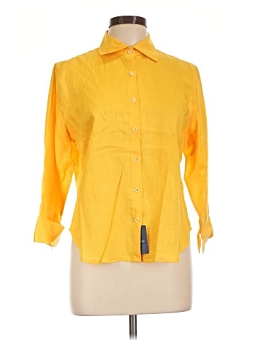 Faconnable 3/4 Sleeve Button-Down Shirt (view 1)