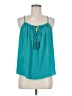 Unbranded 100% Polyester Teal Sleeveless Blouse Size M - photo 1