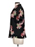 TanJay Floral Black Short Sleeve Blouse Size 10 - photo 5