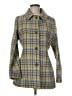 Coach 100% Polyester Plaid Green Coat Size M - photo 1
