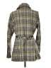 Coach 100% Polyester Plaid Green Coat Size M - photo 2