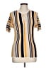 FRAME Yellow Blue Short Sleeve Top Size L - photo 1