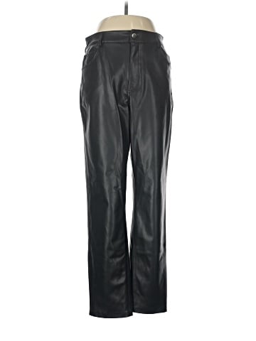 Zara Faux Leather Pants (view 1)