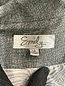 Emily... 100% Polyester Chevron-herringbone Gray Blazer Size 14 - photo 6