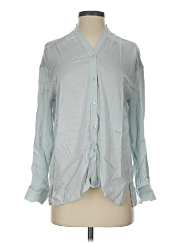 Vince. Long Sleeve Silk Top (view 1)