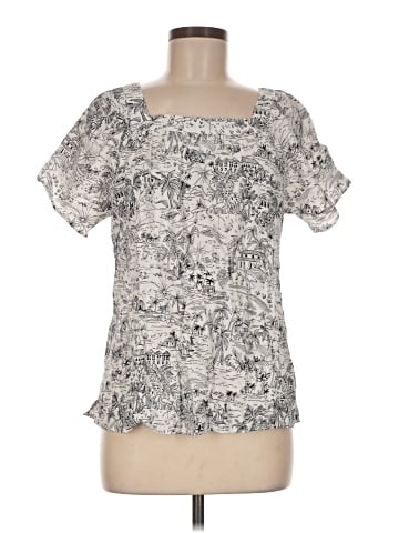 Christopher & Banks Short Sleeve Blouse (view 1)