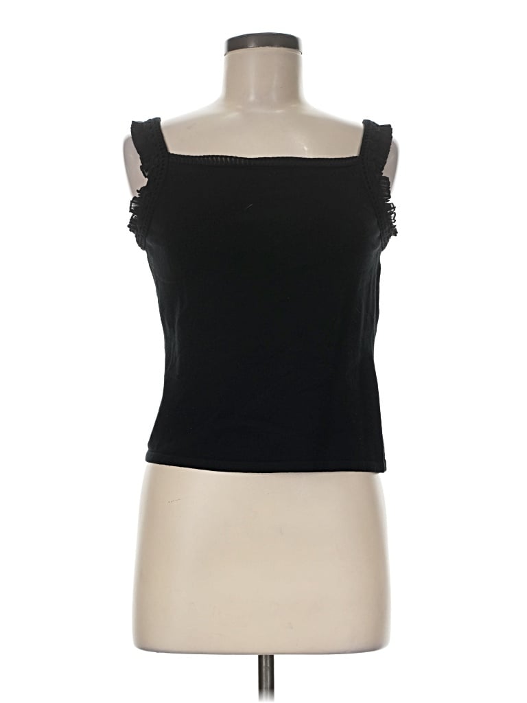Pre-owned Carlisle Sleeveless Top Black Sweetheart Neckline Tops