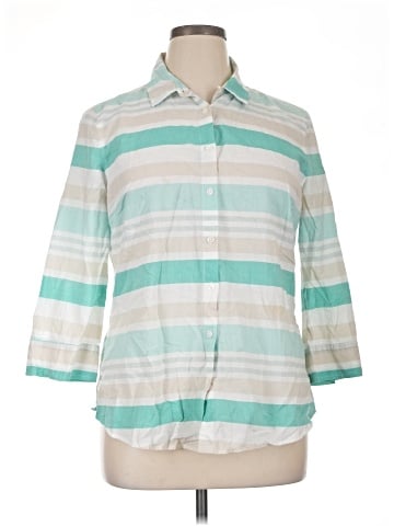 Van Heusen 3/4 Sleeve Button-Down Shirt (view 1)