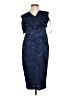 BCBGeneration 100% Viscose Blue Cocktail Dress Size 6 - photo 1