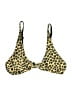 Tularosa Animal Print Yellow Swimsuit Top Size M - photo 1