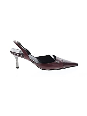 Chanel Leather Slingback Kitten Heels (view 1)