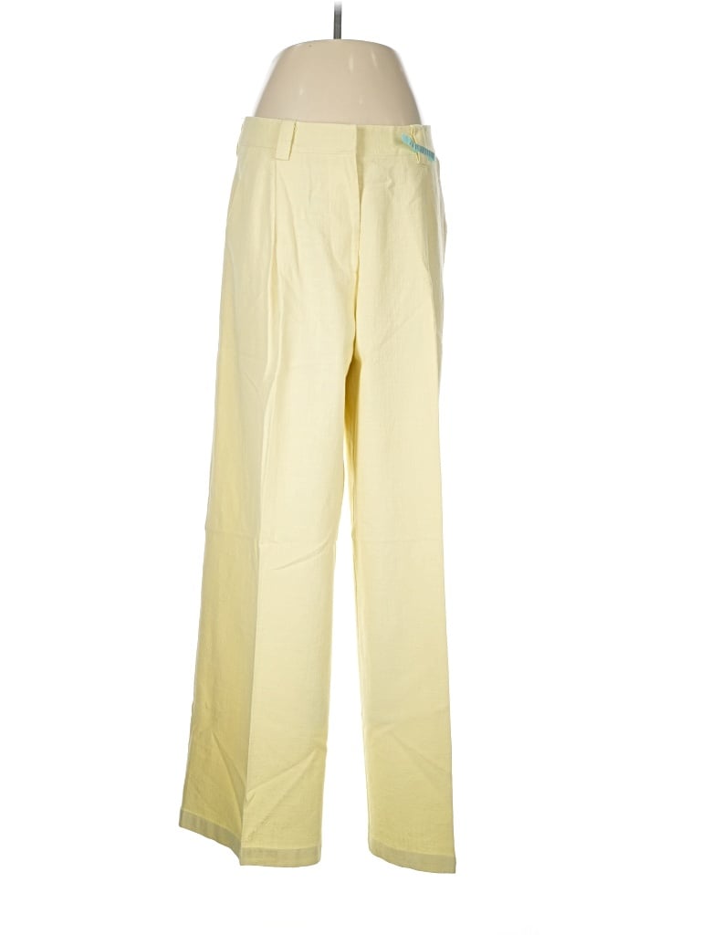 Pre-owned Lioness Linen Pants In Yellow