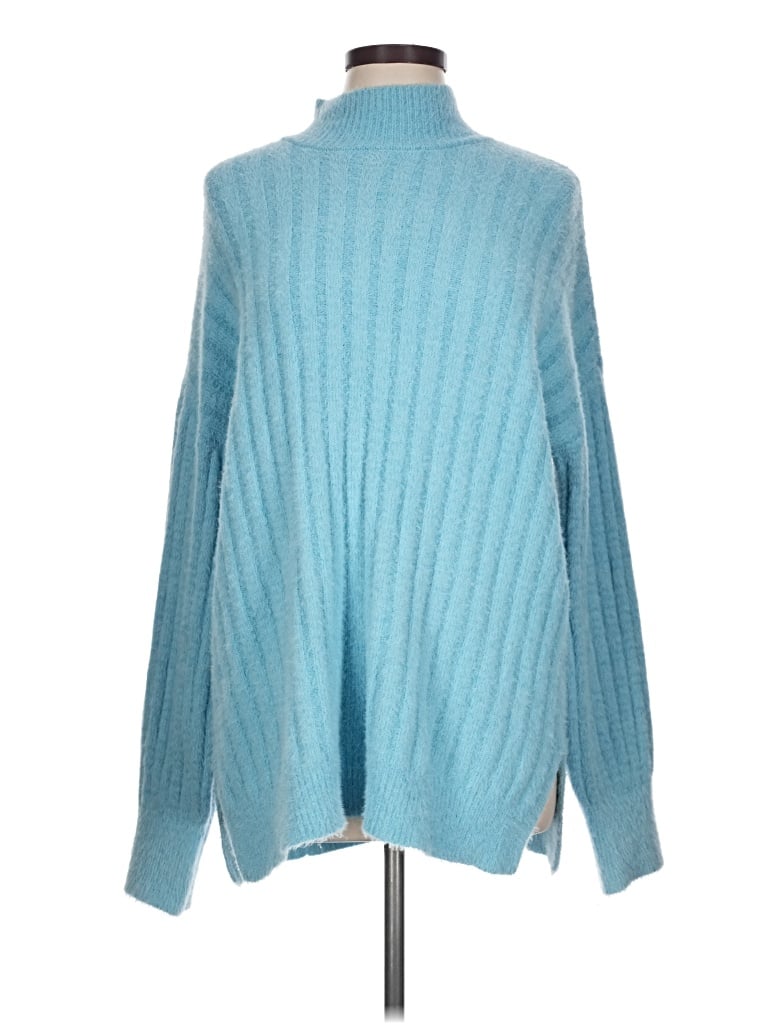 Pre-owned Jessica Simpson Turtleneck Sweater In Blue