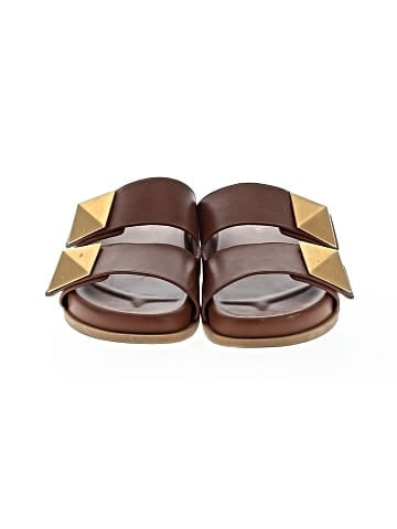 Valentino Garavani One Stud Leather Sandals (view 2)
