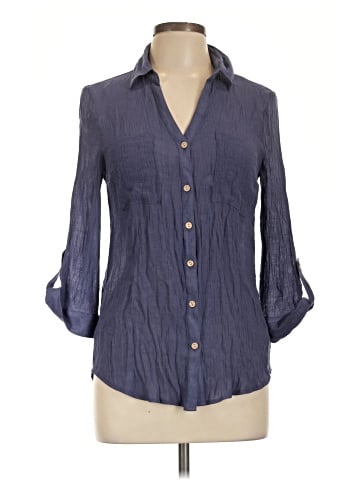 A. Byer 3/4 Sleeve Button-Down Shirt (view 1)