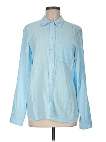 J.Crew Factory Store Long Sleeve Button-Down Shirt (view 1)