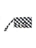 Talbots 100% Leather Checkered-gingham Gray Makeup Bag One size - photo 1