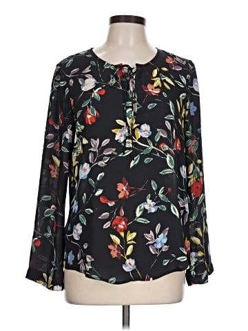 Ecru Long Sleeve Blouse (view 1)