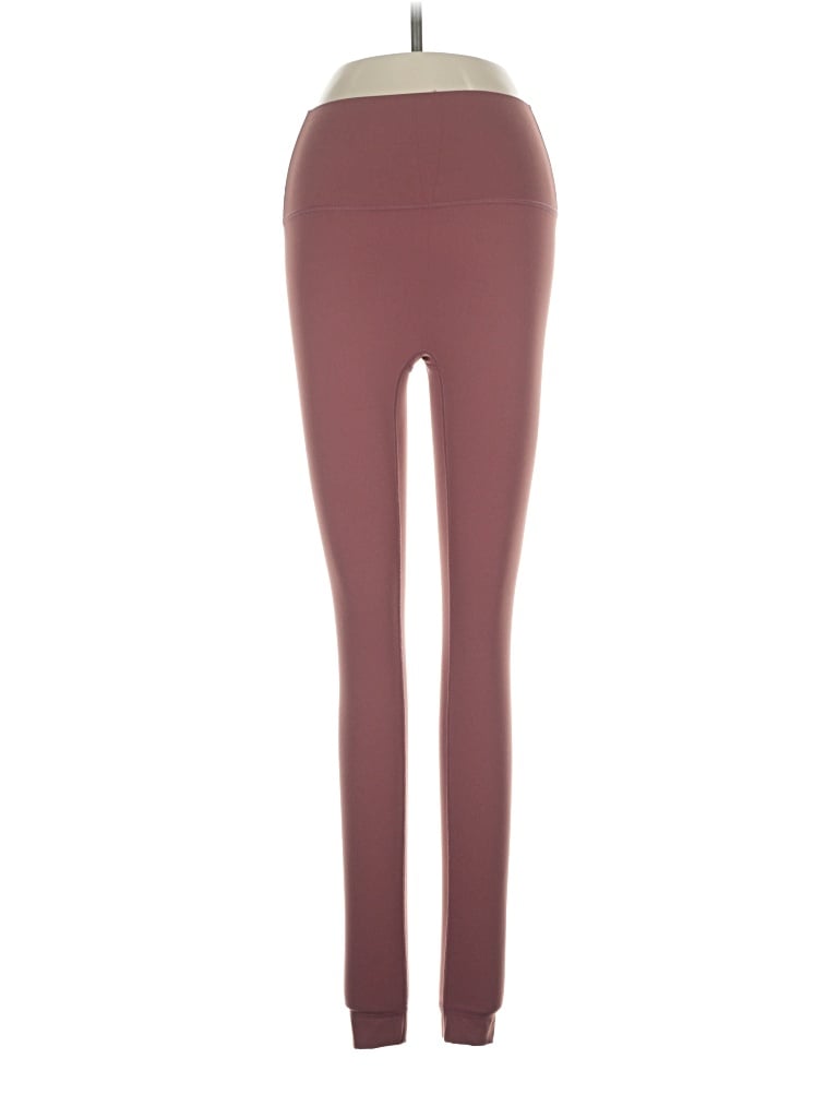 Pre-owned Set Active Leggings In Burgundy