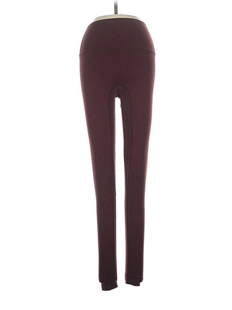 Pre-owned Set Active Active Pants In Burgundy