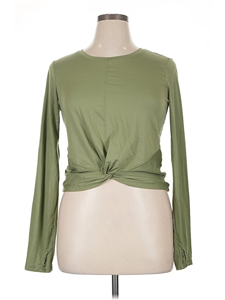 Pre-owned Zobha Long Sleeve T-shirt In Green