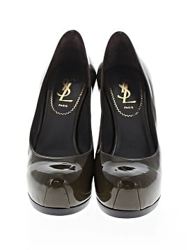 Saint Laurent Patent Leather Tribtoo Pumps (view 2)