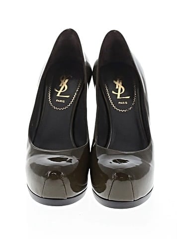 Saint Laurent Patent Leather Tribtoo Pumps (view 2)