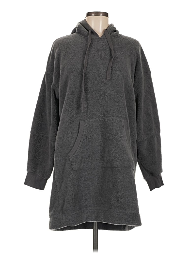 Pre-owned Cuddl Duds Pullover Hoodie In Gray