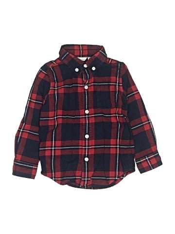 Janie and Jack Long Sleeve Button-Down Shirt (view 1)