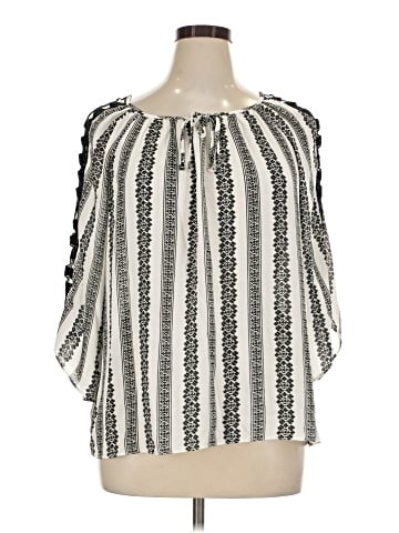Christopher & Banks 3/4 Sleeve Blouse (view 1)